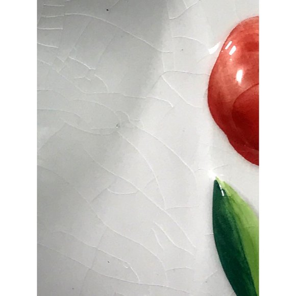 Vintage Ortoconserviera Olive Pickle Relish Dish Hand Painted Olives Veg Italy - Picture 6 of 7